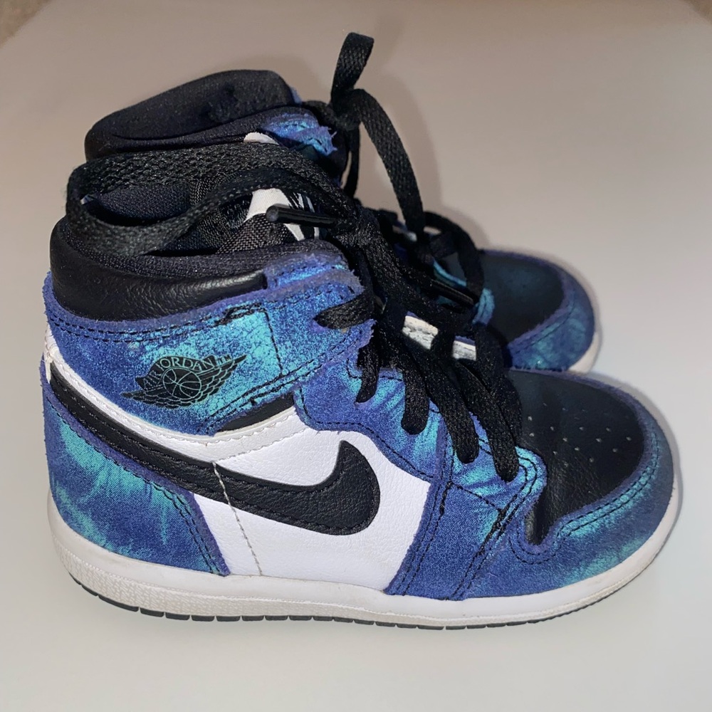 Kids Jordan 1 Retro High Tie Dye